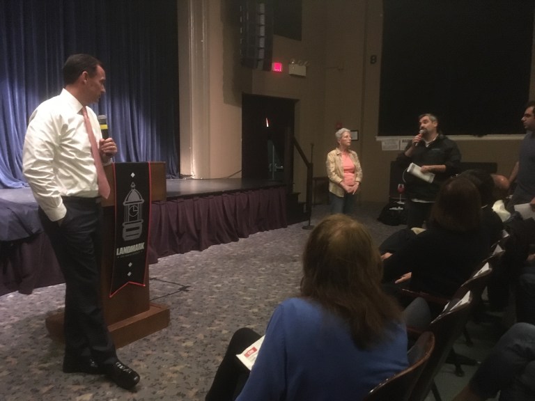 Suozzi talks health care, Trump with concerned PW citizens