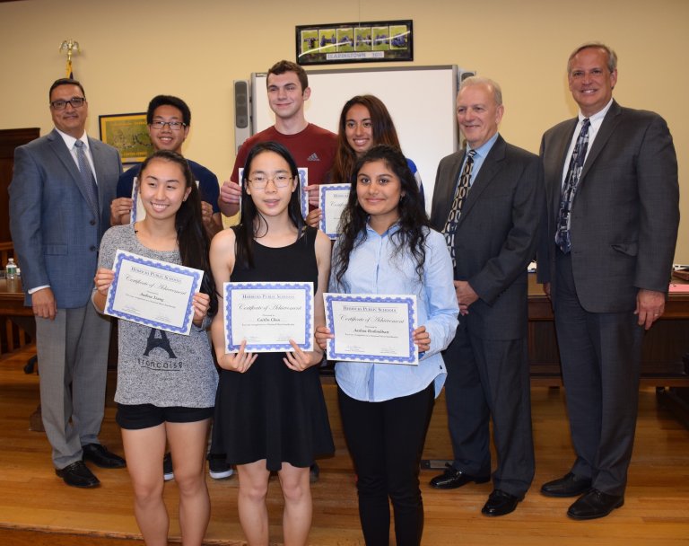 Herricks Students honored at October board meeting