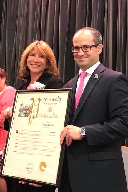 Ellen Ritz honored by NYS Assembly as “Woman of Distinction”