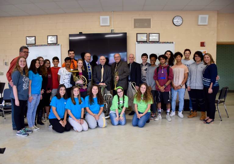 Potsdam Brass Quintet visits Carey High School