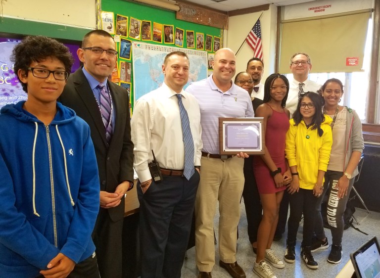 Sewanhaka honors Sakowich as Teacher of the Month