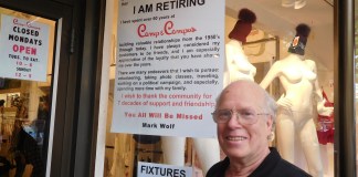 Mark Wolf, the owner of Camp and Campus, is retiring.