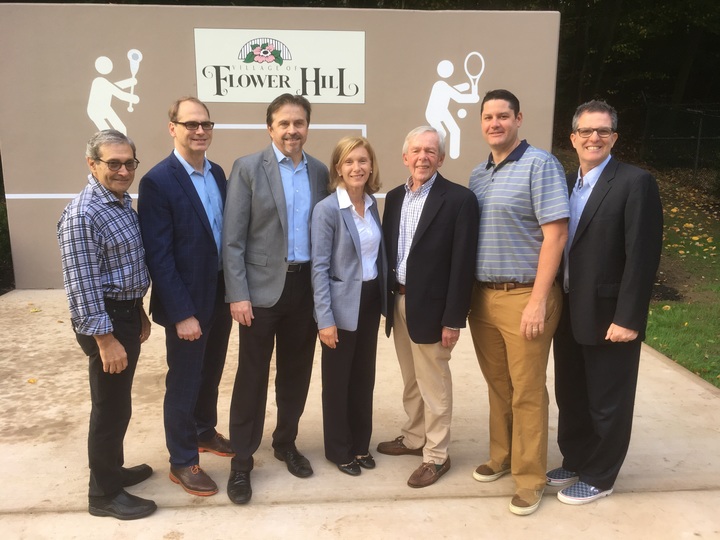 Flower Hill opens sports wall in village park Flower Hill opens sports wall in village park