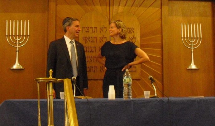 County executive candidates Jack Martins and Laura Curran