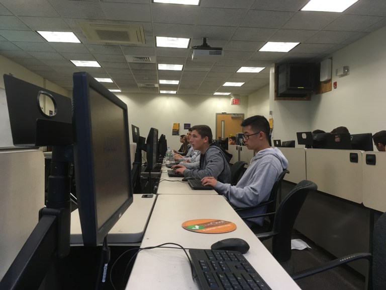 Roslyn students visit Adelphi for video game design workshop Roslyn students visit Adelphi for video game design workshop