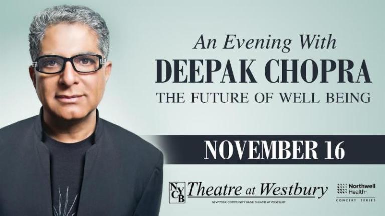 Deepak Chopra to speak, sign books in Westbury