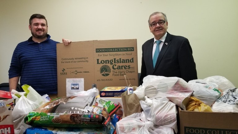 D’Urso collects supplies for LI Cares Puerto Rico