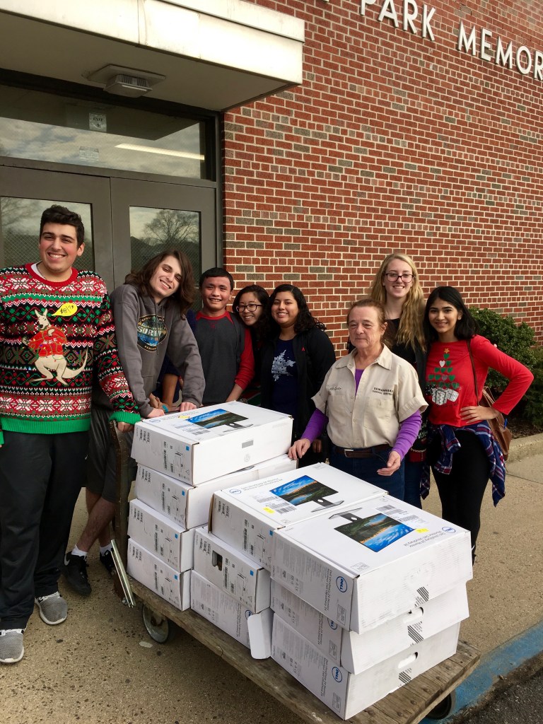 Floral Park collects food for Island Harvest