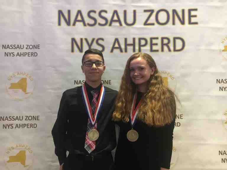 Mineola teens as Outstanding physical education students