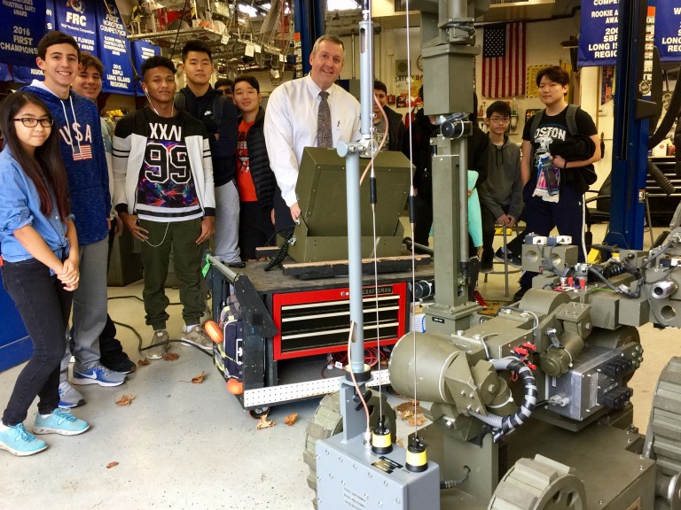 FBI robot technicians visit South High School