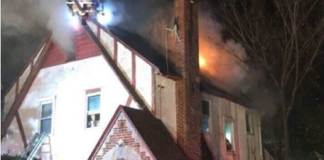 A late night fire in this Brokar Lane house left four families, with eight children in the Great Neck Public School District, homeless.