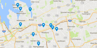 10 projects with New York's 7th Senate District were among the 98 that were awarded funding through the Regional Economic Development Council. (Map by Janelle Clausen)