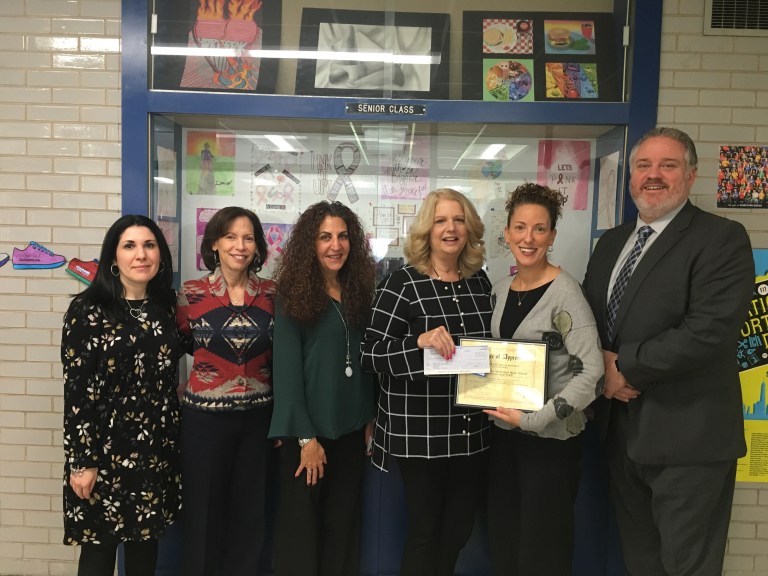 New Hyde Park donates to breast cancer organization