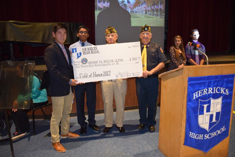 Herricks celebrates first Field of Honor