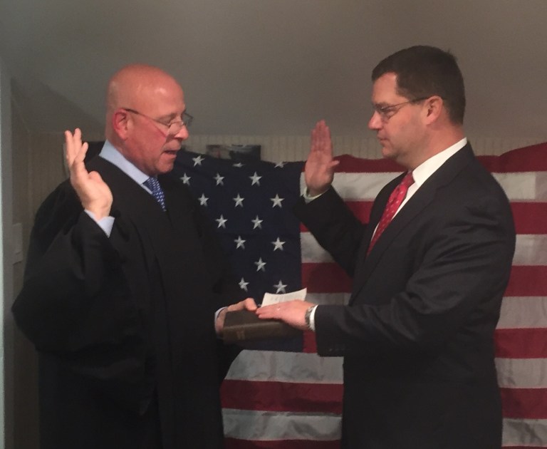 Weigand sworn in as Manhasset Parks Commissioner