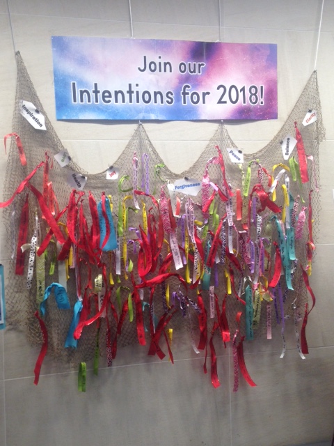 Library offers community intentions wall at Main Library offers community intentions wall at Main