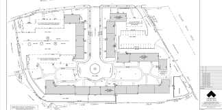 Site plans for development of the Millbrook Apartments suggest up to 100 units could be built. (Photo courtesy of Newman Design)