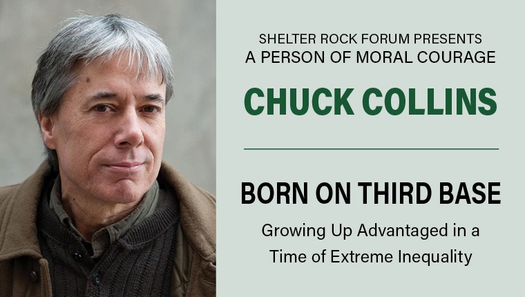 Chuck Collins to speak about income inequality in Manhasset