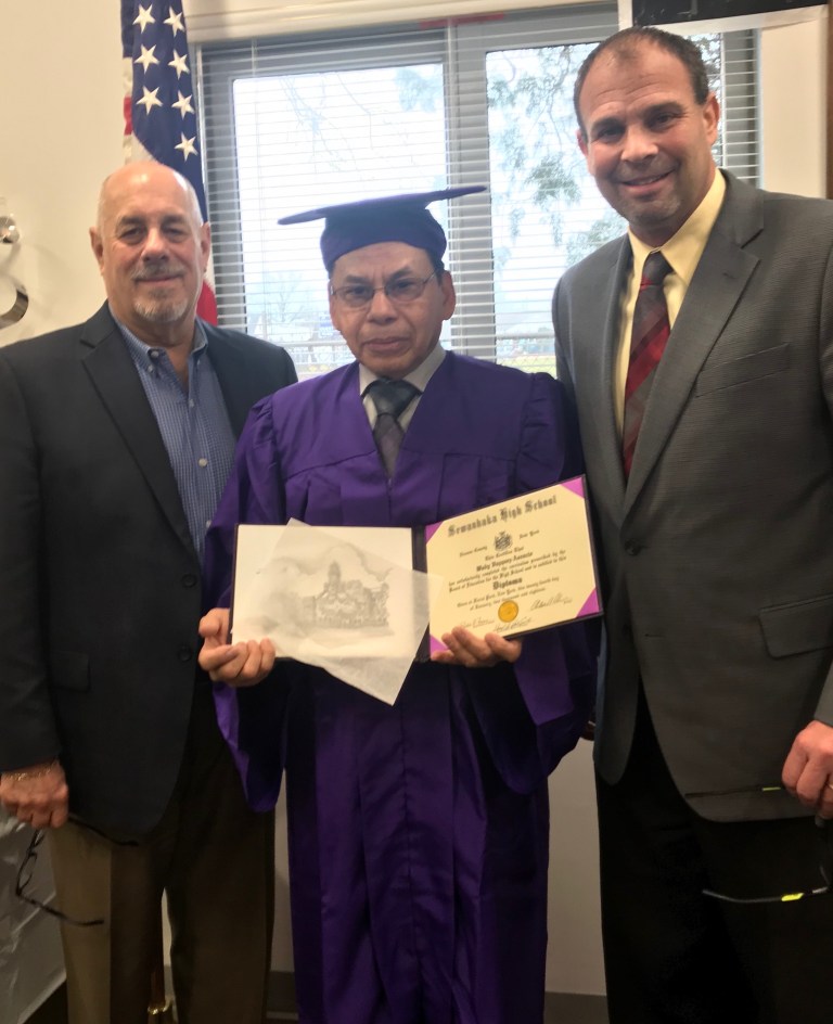 Sewanhaka honors former student with diploma