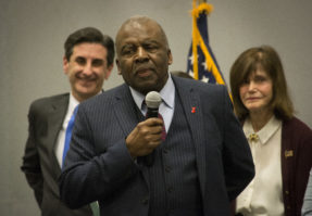 Dr. Leon Mullen explains what a "truck boy" is and how he got to where he is today. (Photo by Janelle Clausen)