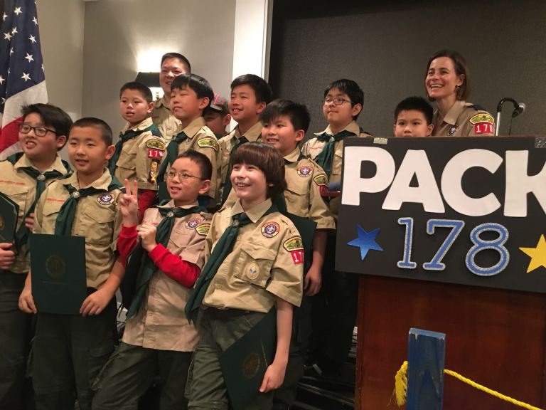 Cub Scouts of Great Neck celebrate at Blue and Gold Dinner Cub Scouts of Great Neck celebrate at Blue and Gold Dinner