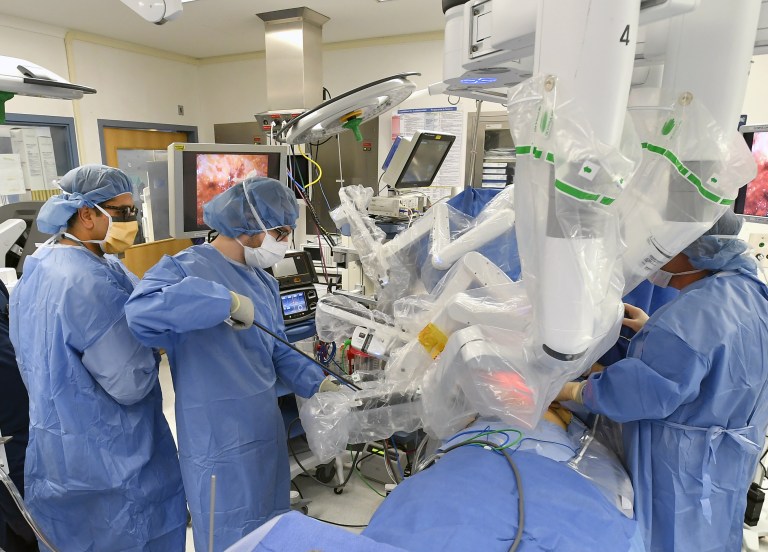 Northwell docs perform first robotic surgery of its type in North America