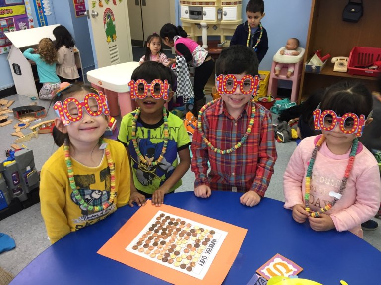 Little Sprouts students celebrate 100 days in school