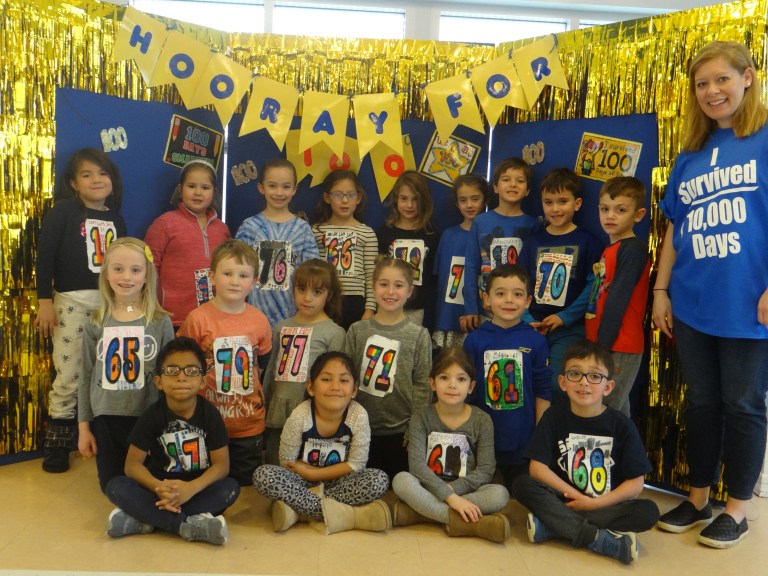 Port elementary schools celebrate 100 days of math