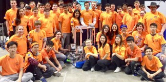 The South High "Rebellion" was among the top teams in a national robotics competition. (Photo courtesy of the Great Neck Public Schools)