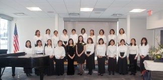 The Sakura Chorus will perform a variety of Japanese and classical favorites accompanied by piano at their 35th annual concert, at the Main Library. (Photo courtesy of the Great Neck Library)