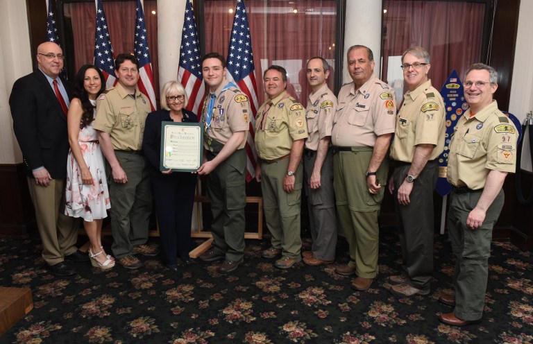 Supervisor Bosworth honors Eagle Scout Jason Cuomo