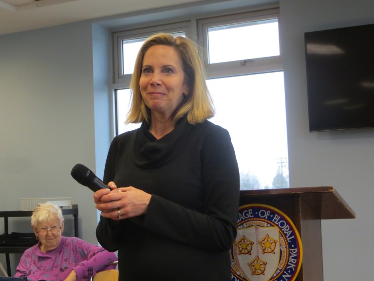 Supervisor Gillen speaks to the Floral Park AARP