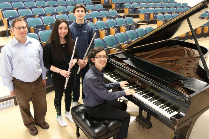 The South High School chamber music ensemble has been invited to perform at the 35th annual Young Musicians Concert of the Chamber Music Society of Lincoln Center. (Photo courtesy of the Great Neck Public Schools)