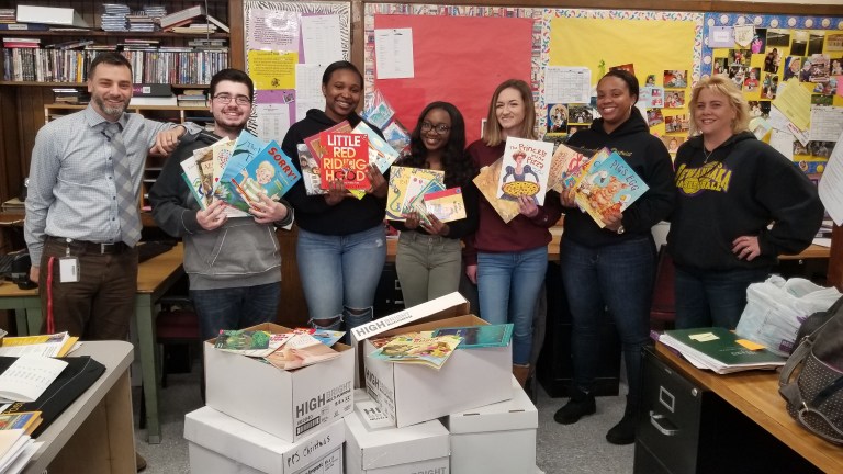 Sewanhaka honor society holds book drive Sewanhaka honor society holds book drive