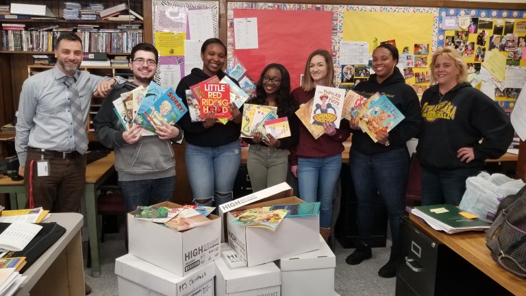 Sewanhaka honor society holds book drive