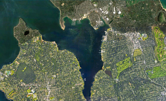 Manhasset Bay's water quality has improved overall, a new report suggests, although it recommends continued vigilance. (Photo from Manhasset Bay Protection Committee report)