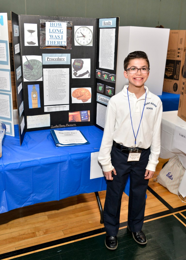 St. Aidan students present at STEM fair