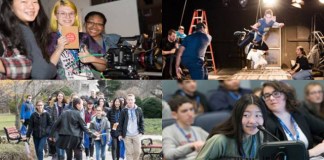 Students participate in Hofstra University and Gold Coast International Film Festival's inaugural "Youth Film Day." (Photos courtesy of West End Strategies)