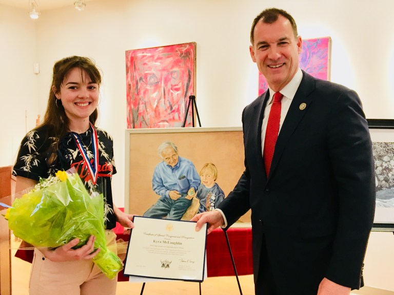 Manhasset, Great Neck students win Suozzi art contest