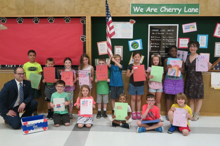 Assemblyman Ed Ra and Mineola students send appreciation letters to the military