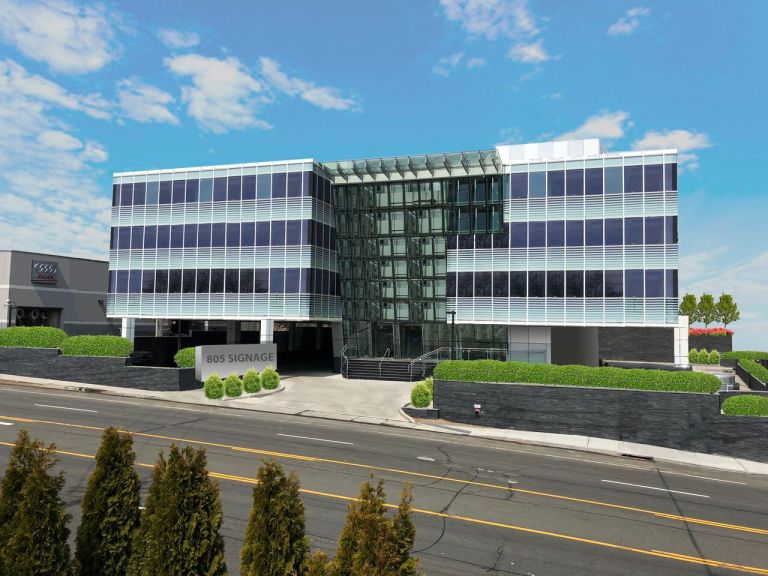 Four-story building on Northern Boulevard nears completion Four-story building on Northern Boulevard nears completion
