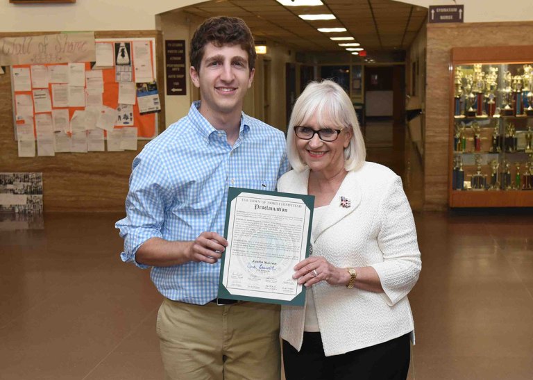 Supervisor Bosworth honors Schreiber senior with Civic Award