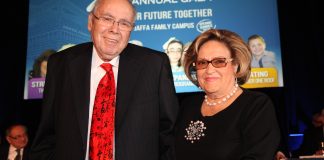 Harvey Kaylie, as seen here with his wife Gloria, attend an Ohel charitable gala. (Photo courtesy of Ohel Children's Home and Family Services)