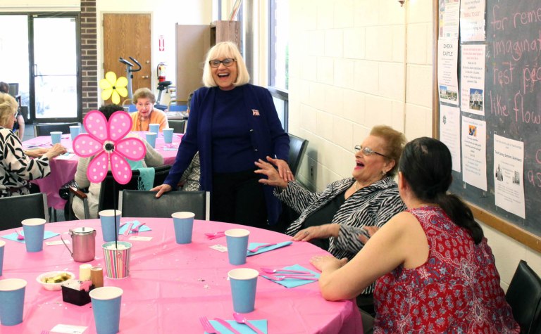 Bosworth and Wink attend Port Senior Center event