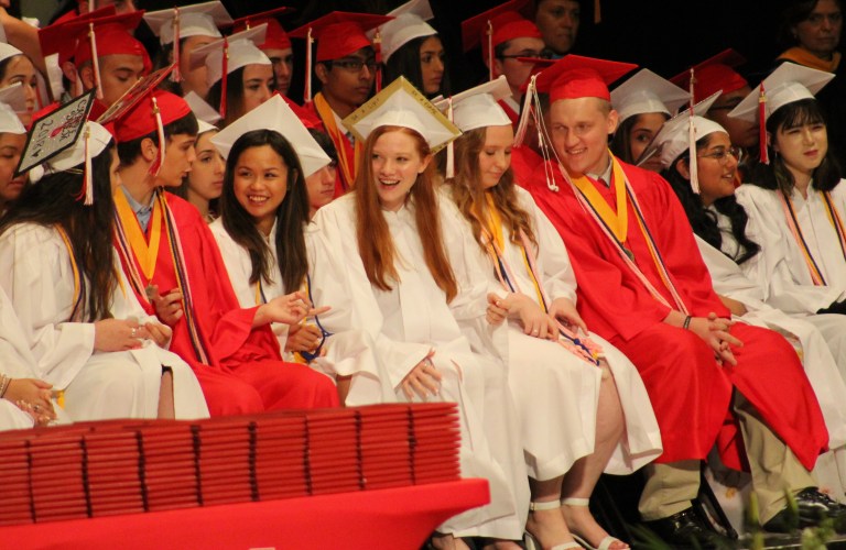 Time flies at Mineola High School, top students say at graduation Time flies at Mineola High School, top students say at graduation