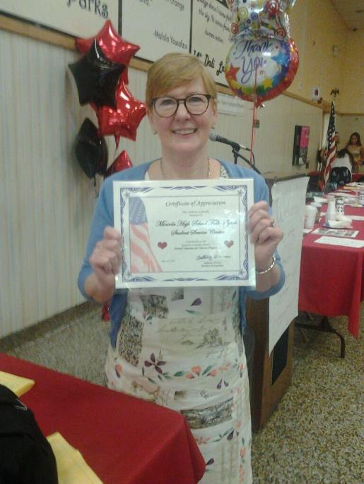 D’Urso acknowledges Mineola High School students for their service D’Urso acknowledges Mineola High School students for their service