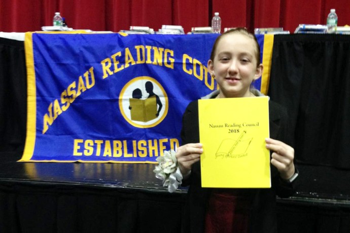 Clara Goldman won this year's Nassau Reading Council Annual Young Authors Contest. (Photo courtesy of the Great Neck Public Schools)