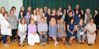 Great Neck Public School retirees were recognized by the Board of Education and the district’s professional associations. (Photo by Irwin Mendlinger)