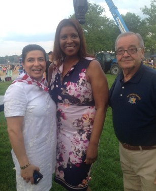 Town of North Hempstead Councilwoman Anna M. Kaplan, Public Advocate for the City of New York Letitia James and NYS Assemblyman Anthony D’Urso. (Photo courtesy of Assemblyman Anthony D'Urso's office)