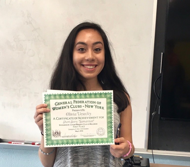 Writing accolades for Floral Park student Writing accolades for Floral Park student